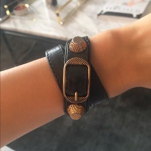 Balenciaga City Arena Double Wrap Bracelet